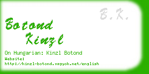 botond kinzl business card